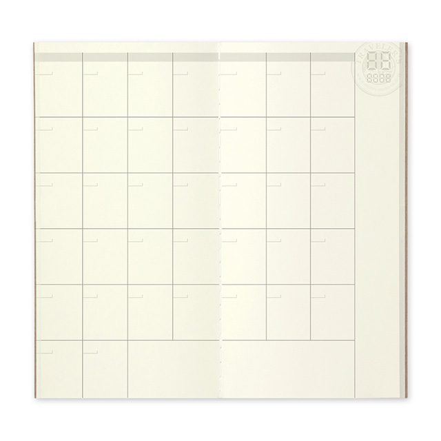 TRAVELER'S notebook Refill 017 - Regular Size - Free Monthly Planner2